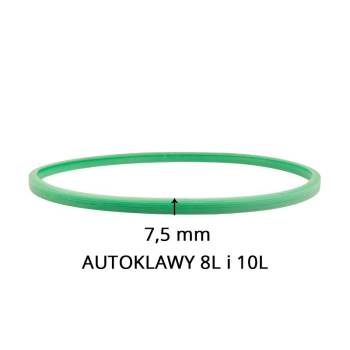 USZCZELKA SILIKONOWA DO AUTOKLAWÓW WOSON 10L I 12L ZIELONA 7,5MM